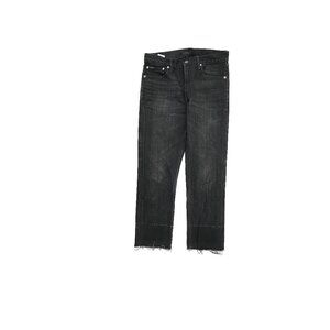 Polo Ralph Lauren The Waverly Straight Hi Rise Crop Raw Hem Women size 29 Black